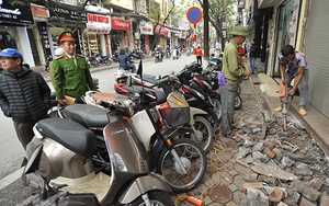 Những hình ảnh 'nóng' trên vỉa hè Hà Nội sáng nay